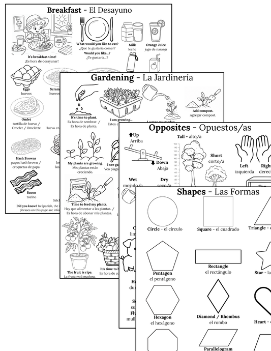 Bilingual Posters English/Spanish - Packet 2